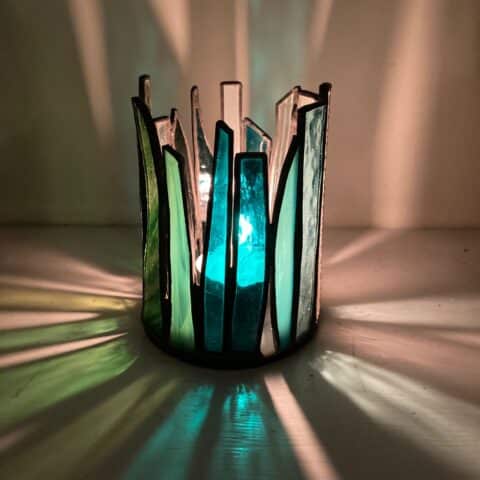 Stained Glass Tealight Holder