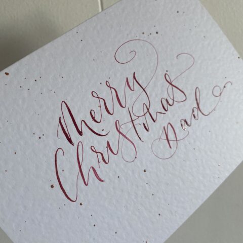 Modern Calligraphy workshop at Zantium in Derbyshire