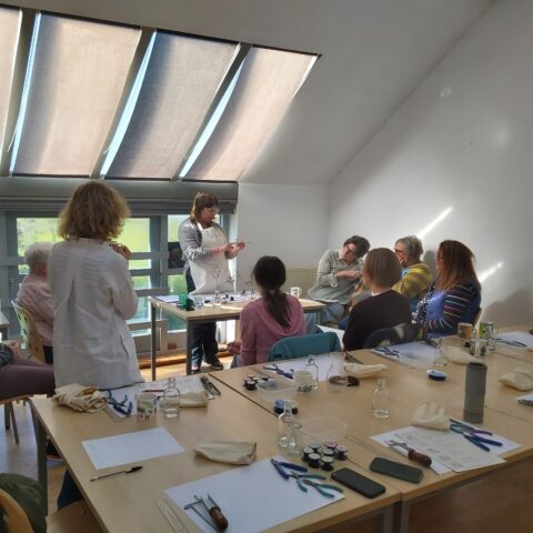 Wire seed heads course at Zantium Studios Derbyshire
