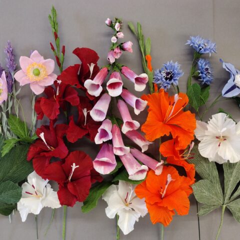 Paper Wildflower Weekend Course with Ling Warlow at Zantium Studios, Derbyshire