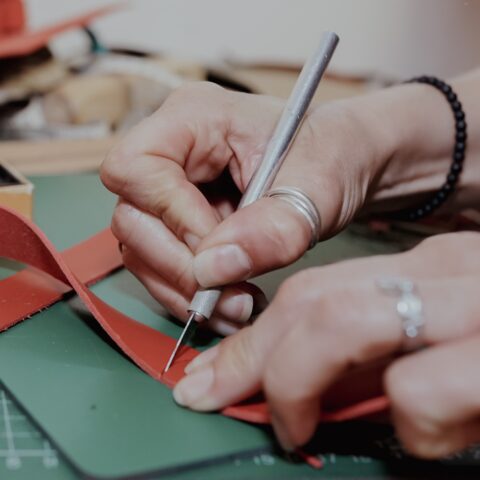 Leather Craft Workshop at Zantium Studios Derbyshire
