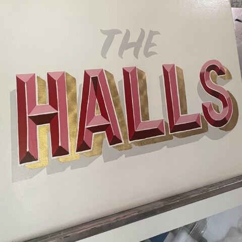 Creative Signwriting course at Zantium Studios, Derbyshire with Allie Paints Signs