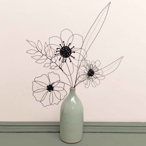 Beaded wire flowers craft workshop with Judith Brown