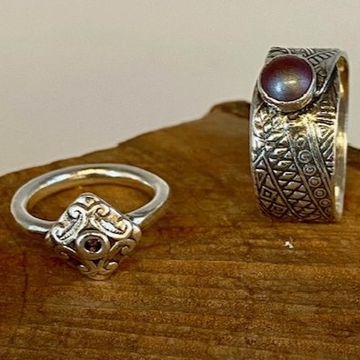 Silver clay rings course at Zantium Studios Derbyshire with Louise Collins